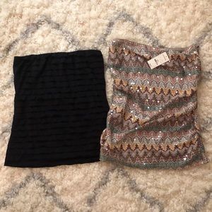 NWT Express and The Limited Strapless Tops Size M
